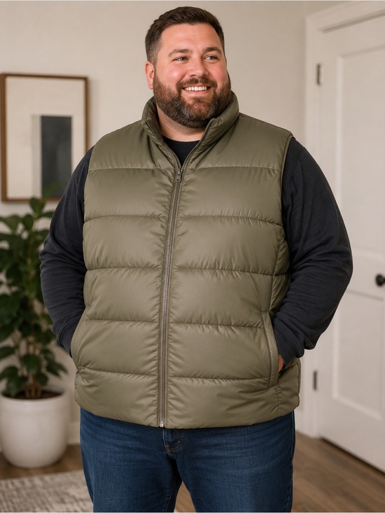tentree Other - tentree Men's PrimaLoft Insulated Puffer Vest Olive Green Waterproof 2XL NWT